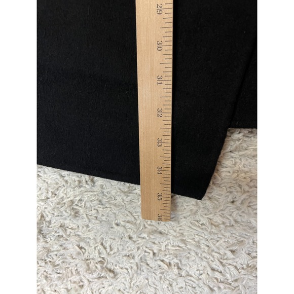 Victor Alfaro Vest Womens Small Black Open Pockets Chic City Wool Blend - Picture 2 of 7